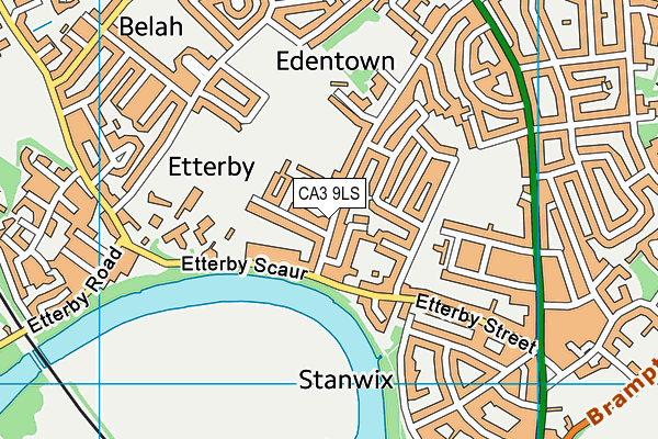 CA3 9LS map - OS VectorMap District (Ordnance Survey)