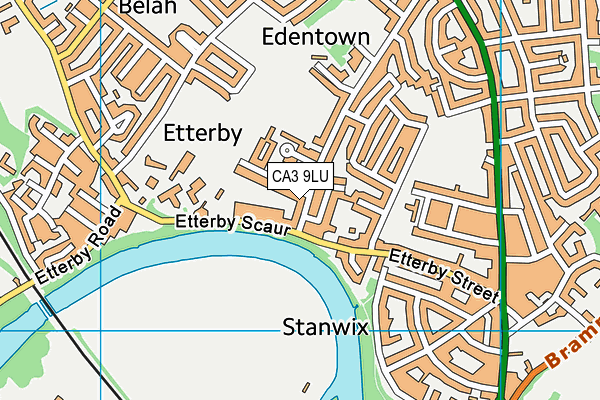 CA3 9LU map - OS VectorMap District (Ordnance Survey)