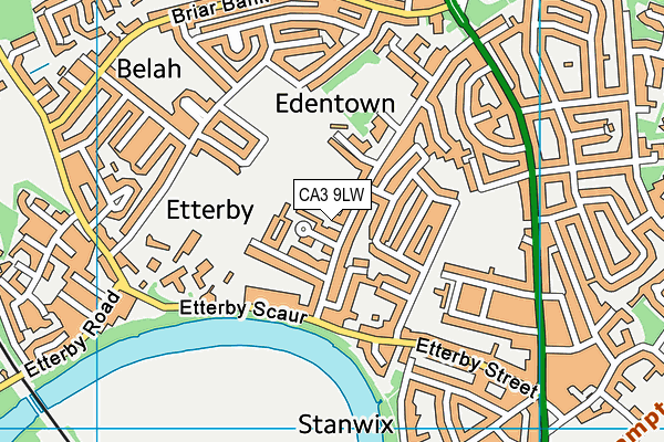 CA3 9LW map - OS VectorMap District (Ordnance Survey)