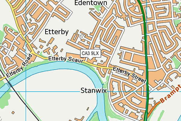 CA3 9LX map - OS VectorMap District (Ordnance Survey)