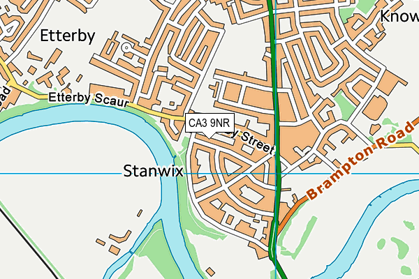 CA3 9NR map - OS VectorMap District (Ordnance Survey)