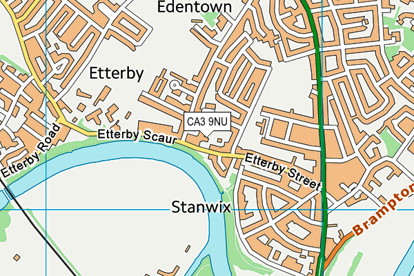 CA3 9NU map - OS VectorMap District (Ordnance Survey)