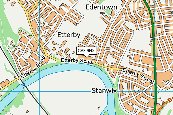 CA3 9NX map - OS VectorMap District (Ordnance Survey)