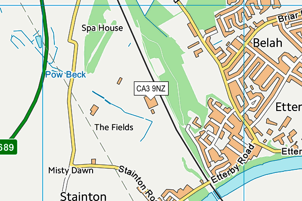 CA3 9NZ map - OS VectorMap District (Ordnance Survey)