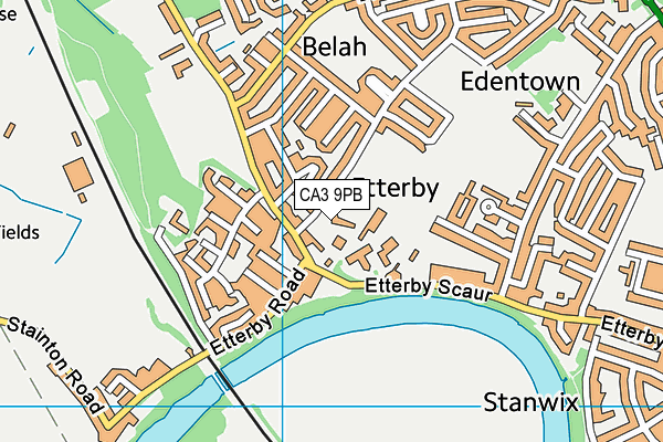 CA3 9PB map - OS VectorMap District (Ordnance Survey)