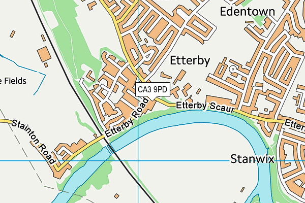 CA3 9PD map - OS VectorMap District (Ordnance Survey)