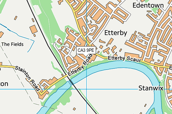 CA3 9PE map - OS VectorMap District (Ordnance Survey)