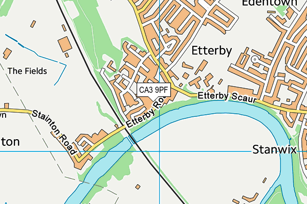 CA3 9PF map - OS VectorMap District (Ordnance Survey)