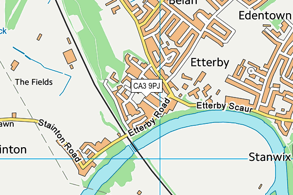 CA3 9PJ map - OS VectorMap District (Ordnance Survey)