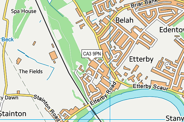 CA3 9PN map - OS VectorMap District (Ordnance Survey)