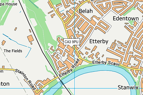 CA3 9PU map - OS VectorMap District (Ordnance Survey)