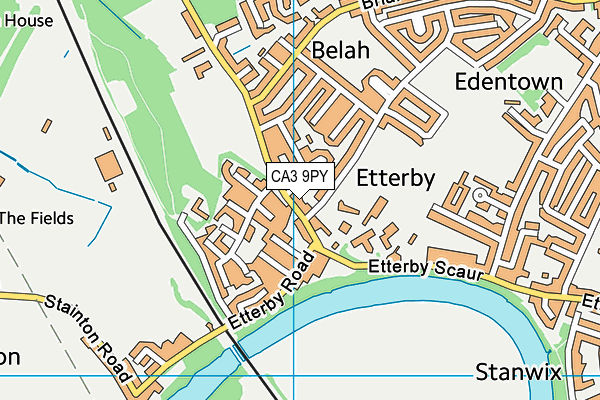 CA3 9PY map - OS VectorMap District (Ordnance Survey)