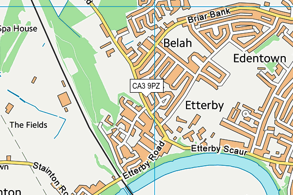 CA3 9PZ map - OS VectorMap District (Ordnance Survey)