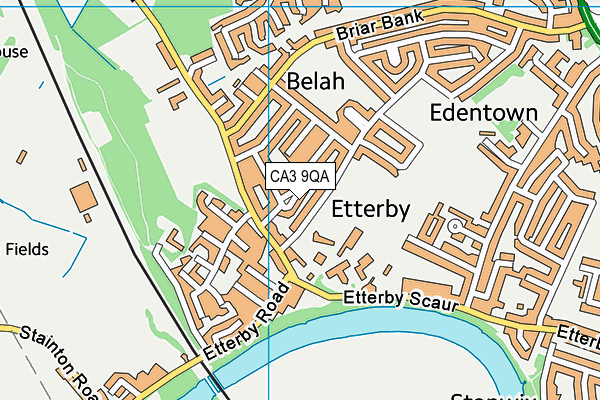 CA3 9QA map - OS VectorMap District (Ordnance Survey)