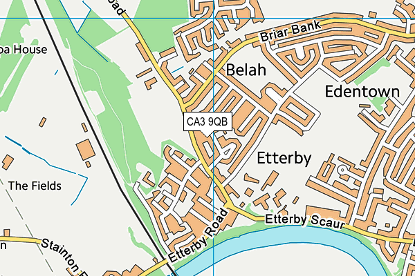 CA3 9QB map - OS VectorMap District (Ordnance Survey)