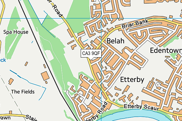 CA3 9QF map - OS VectorMap District (Ordnance Survey)