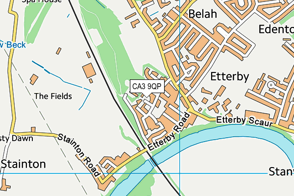 CA3 9QP map - OS VectorMap District (Ordnance Survey)