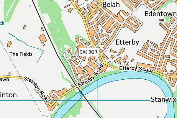 CA3 9QR map - OS VectorMap District (Ordnance Survey)