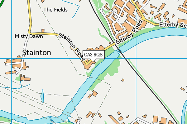 CA3 9QS map - OS VectorMap District (Ordnance Survey)