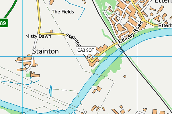 CA3 9QT map - OS VectorMap District (Ordnance Survey)