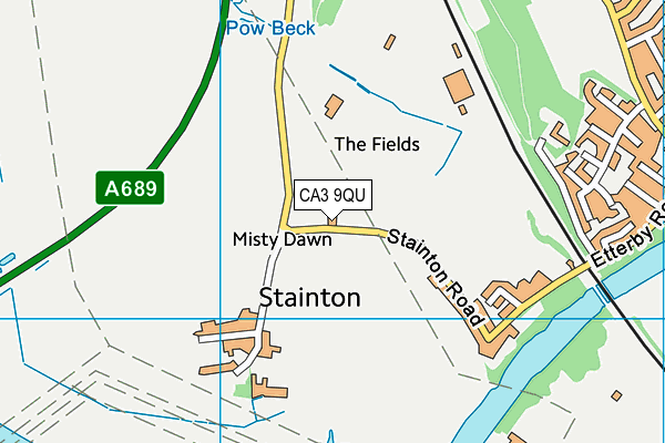 CA3 9QU map - OS VectorMap District (Ordnance Survey)