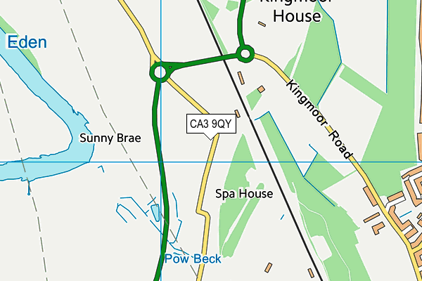 CA3 9QY map - OS VectorMap District (Ordnance Survey)