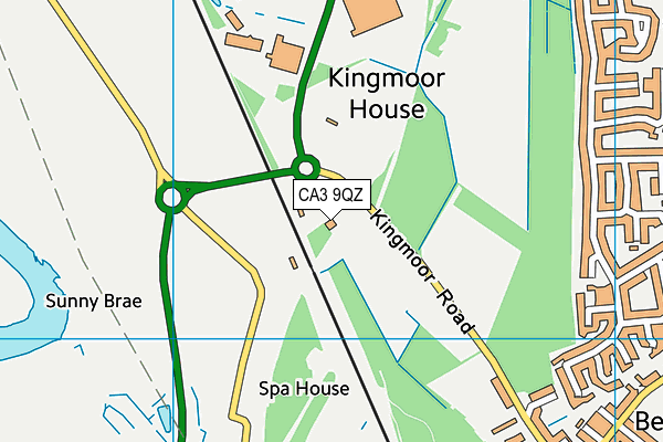 CA3 9QZ map - OS VectorMap District (Ordnance Survey)