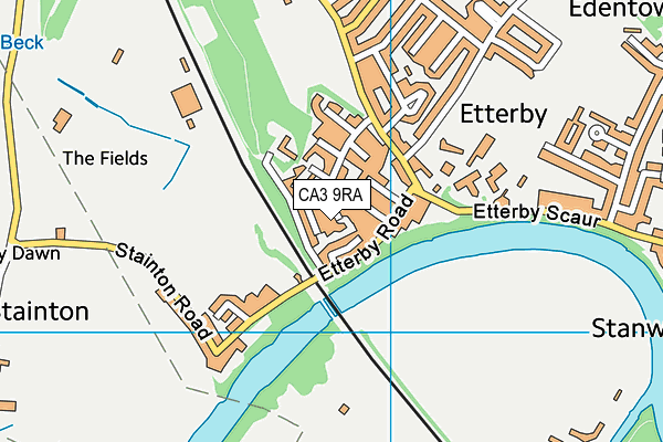 CA3 9RA map - OS VectorMap District (Ordnance Survey)