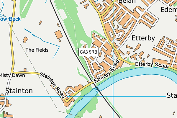 CA3 9RB map - OS VectorMap District (Ordnance Survey)