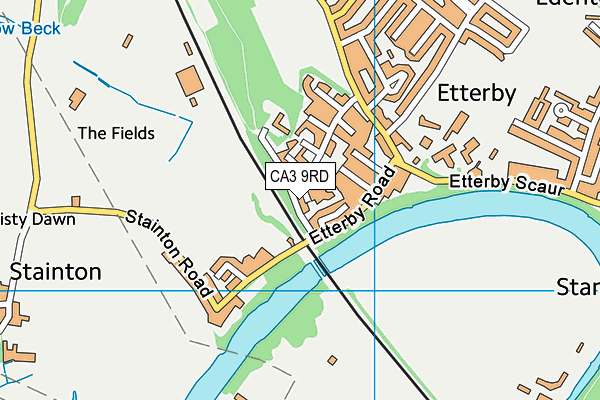 CA3 9RD map - OS VectorMap District (Ordnance Survey)