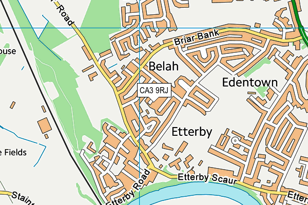 CA3 9RJ map - OS VectorMap District (Ordnance Survey)