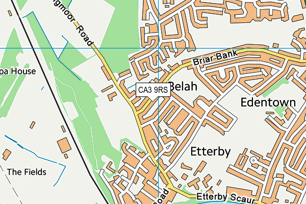 CA3 9RS map - OS VectorMap District (Ordnance Survey)