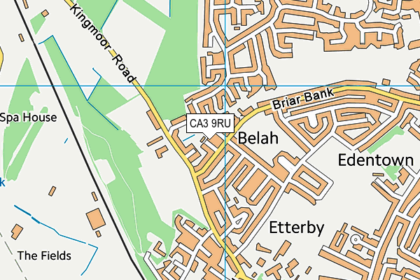 CA3 9RU map - OS VectorMap District (Ordnance Survey)