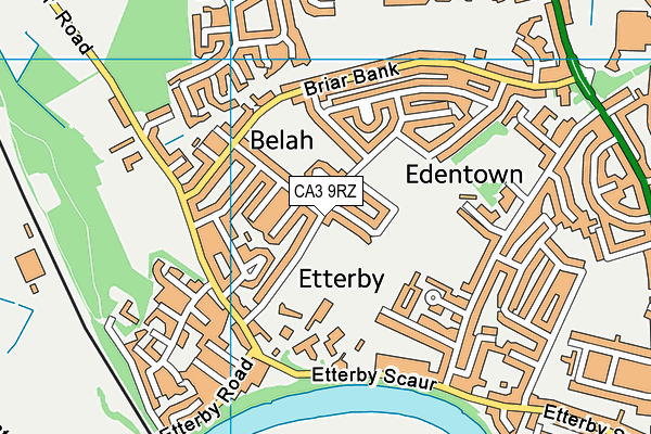 CA3 9RZ map - OS VectorMap District (Ordnance Survey)