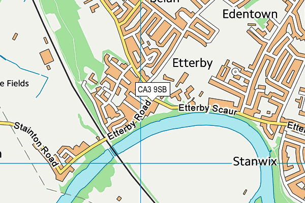 CA3 9SB map - OS VectorMap District (Ordnance Survey)