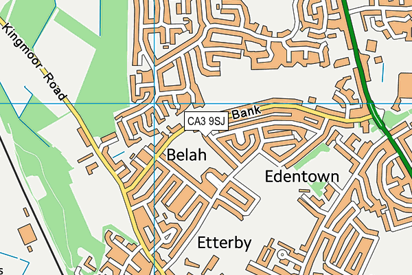 Belah map (CA3 9SJ) - OS VectorMap District (Ordnance Survey)