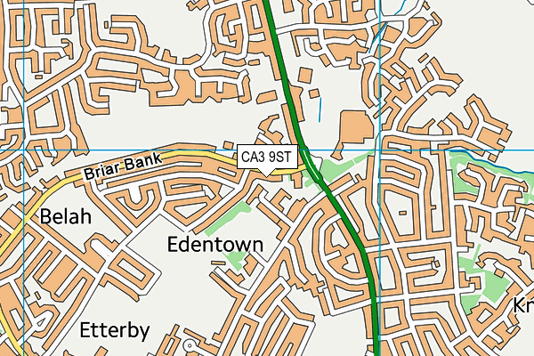CA3 9ST map - OS VectorMap District (Ordnance Survey)