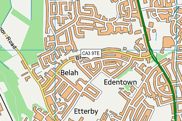 CA3 9TE map - OS VectorMap District (Ordnance Survey)