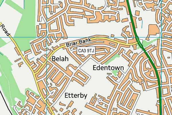 CA3 9TJ map - OS VectorMap District (Ordnance Survey)