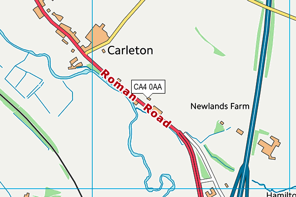 CA4 0AA map - OS VectorMap District (Ordnance Survey)