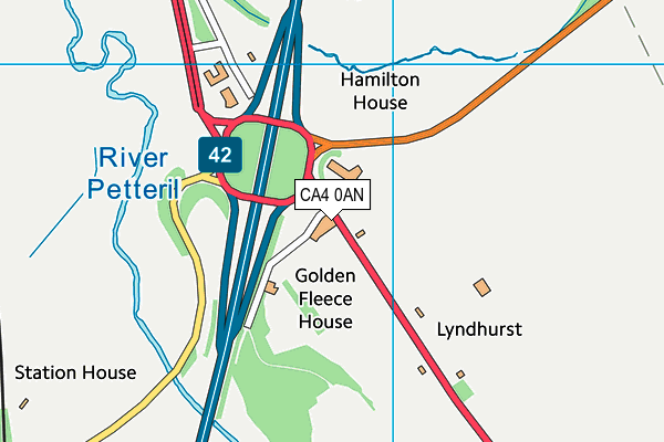 CA4 0AN map - OS VectorMap District (Ordnance Survey)