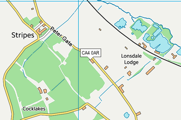 CA4 0AR map - OS VectorMap District (Ordnance Survey)