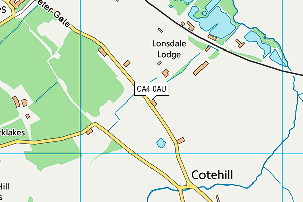 CA4 0AU map - OS VectorMap District (Ordnance Survey)