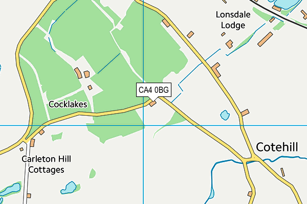 CA4 0BG map - OS VectorMap District (Ordnance Survey)