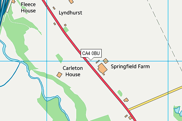 CA4 0BU map - OS VectorMap District (Ordnance Survey)