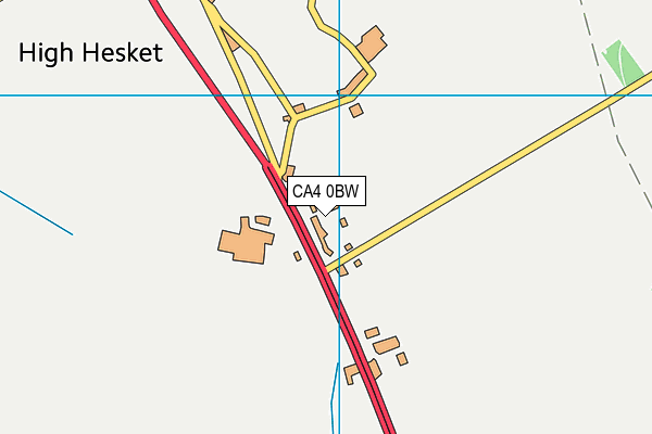 CA4 0BW map - OS VectorMap District (Ordnance Survey)