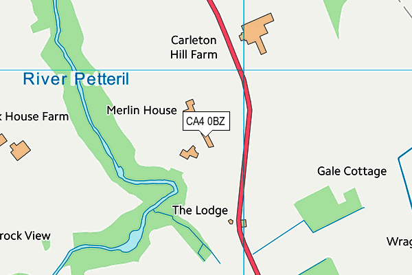 CA4 0BZ map - OS VectorMap District (Ordnance Survey)