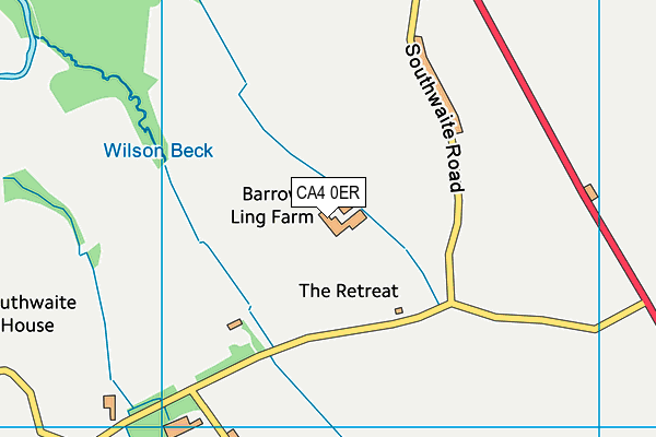 CA4 0ER map - OS VectorMap District (Ordnance Survey)