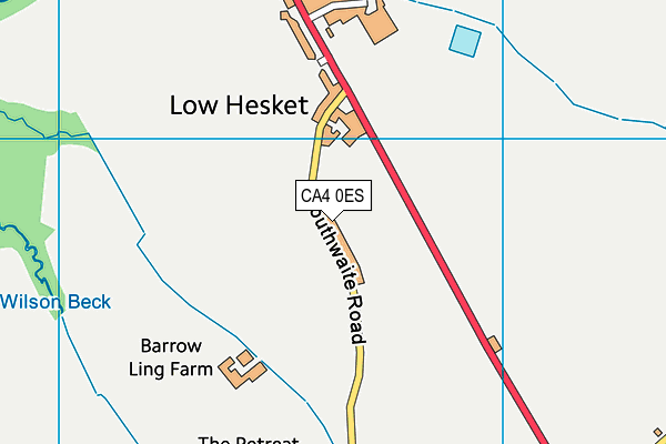 CA4 0ES map - OS VectorMap District (Ordnance Survey)