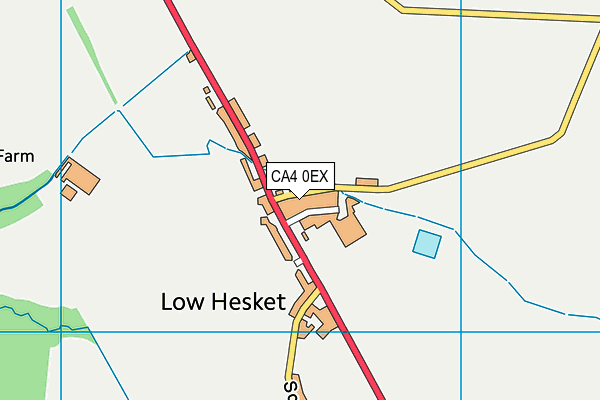 CA4 0EX map - OS VectorMap District (Ordnance Survey)